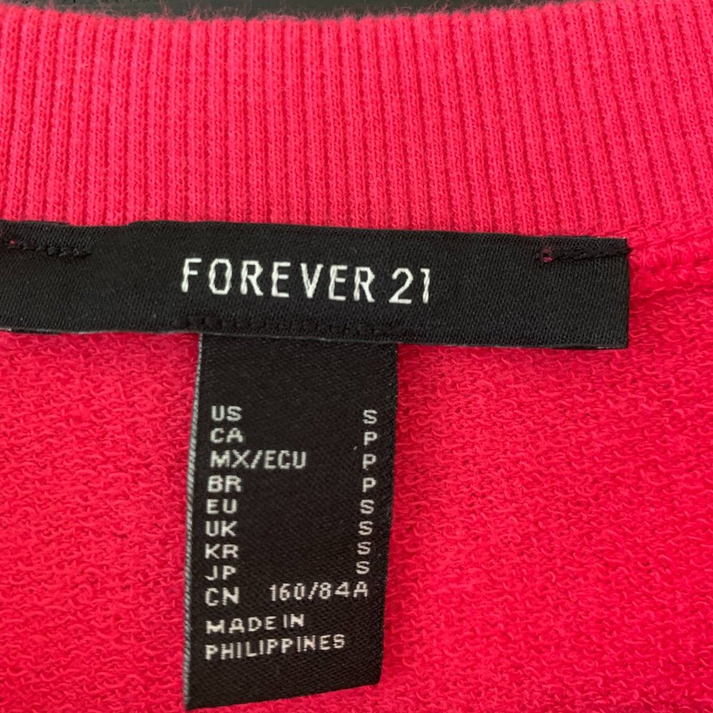 Cropped Drawstring Sweatshirt Small Adjustable - image 4